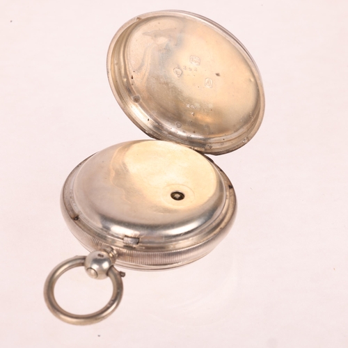 1042 - A 19th century silver open-face key-wind pocket watch, by JH Mason of Sneinton Road, Nottingham, whi... 