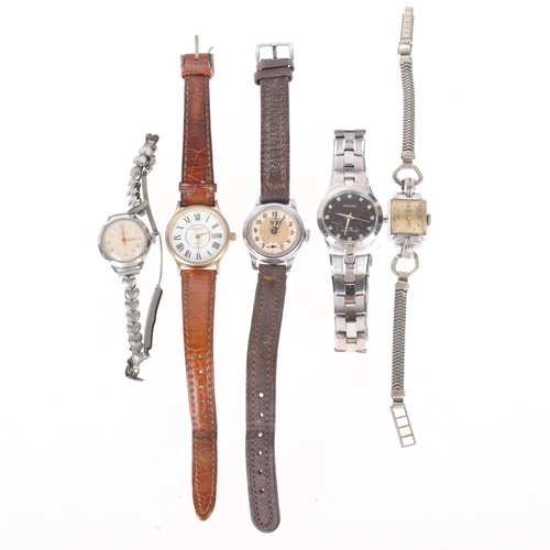 1051 - Various wristwatches, including Prestige, Oris, and Pulsar (5)