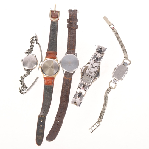 1051 - Various wristwatches, including Prestige, Oris, and Pulsar (5)