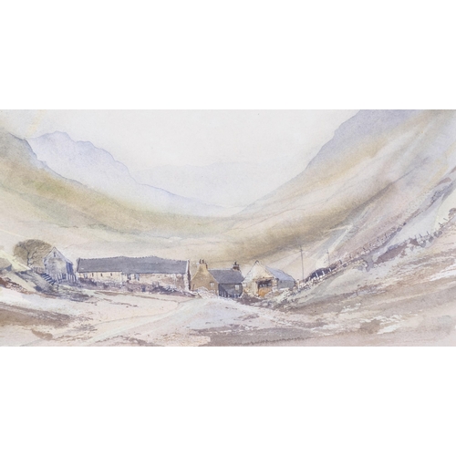 106 - Malcolm Edwards (born 1934), Welsh farm scene, 1981, watercolour, 18cm x 31cm, framed