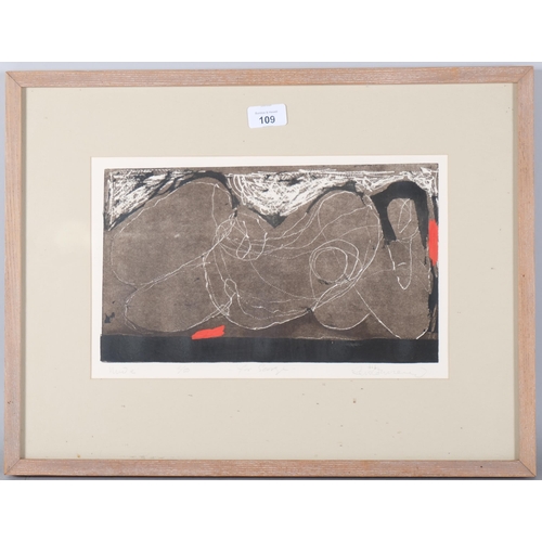 109 - Ken Townsend (1931 - 1999), nude, colour print, signed in pencil, no. 2/50, image 19cm x 33cm, frame... 