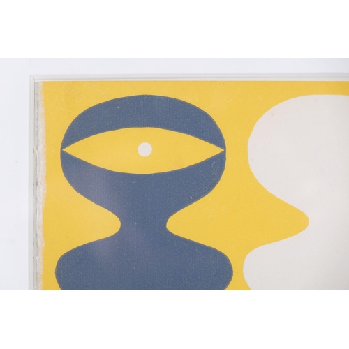 119 - Hans (Jean) Arp, abstract figures, woodcut 1962 for Musee National D'Art Moderne, sheet 21cm x 15cm,... 