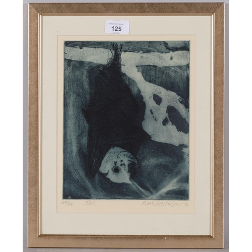 125 - Frank Hodgkinson (Australian), The Bat, etching, 1984, signed in pencil, no. 64/100, plate 25cm x 20... 