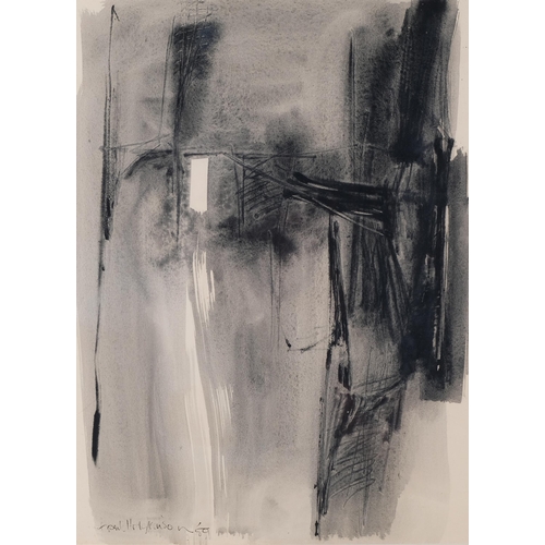 126 - Frank Hodgkinson (Australian), abstract composition, ink and wash, 1959, 43cm x 33cm, framed