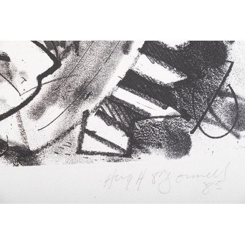 162 - Hugh O'Donnell (born 1950), abstract, 1985, etching, signed in pencil, no. 10/40, plate 24cm x 32cm,... 