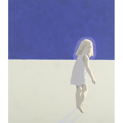 163 - Claerwen James (born 1979), study of a child, screenprint 2012, signed in pencil, no. 13/40, plate 6... 