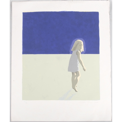 163 - Claerwen James (born 1979), study of a child, screenprint 2012, signed in pencil, no. 13/40, plate 6... 