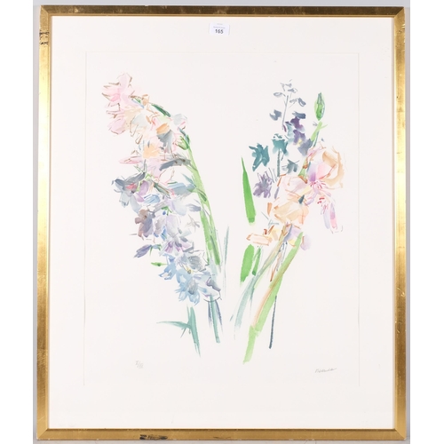 165 - Oskar Kokoschka (1886 - 1980), flower study, lithograph, signed in pencil, no. 5/15, 64cm x 53cm, fr... 