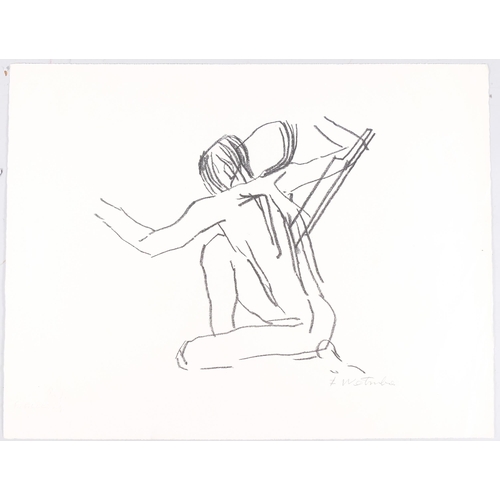 170 - Fritz Wortruba (1907 - 1975), nude life study, lithograph, signed in pencil, sheet 50cm x 65cm