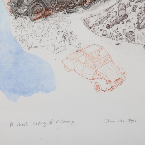 209 - Chris Orr (born 1943), A Short History of Motoring, coloured etching 1990, signed in pencil, no. 9/5... 