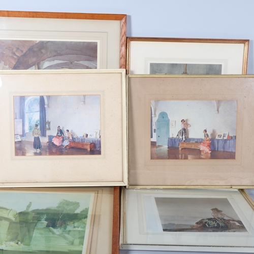 214 - Sir William Russell Flint, a group of 10 prints (8 signed in pencil), all framed (10)