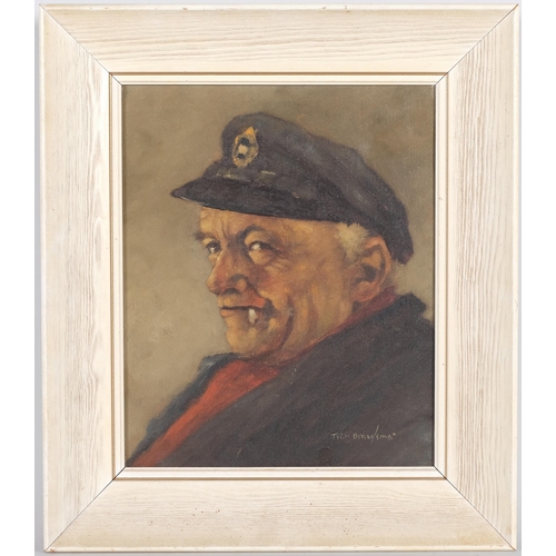 34 - Titus Brandsma, Schipper Klein, oil on canvas, 30cm x 24cm, framed