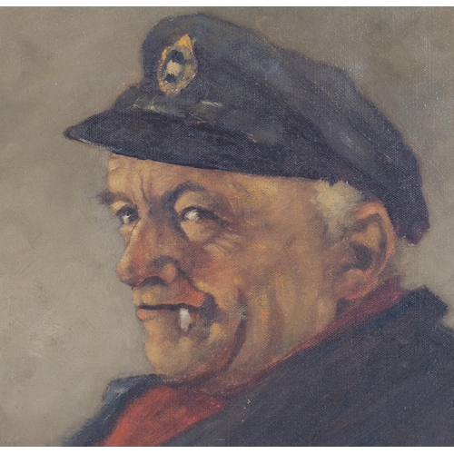 34 - Titus Brandsma, Schipper Klein, oil on canvas, 30cm x 24cm, framed