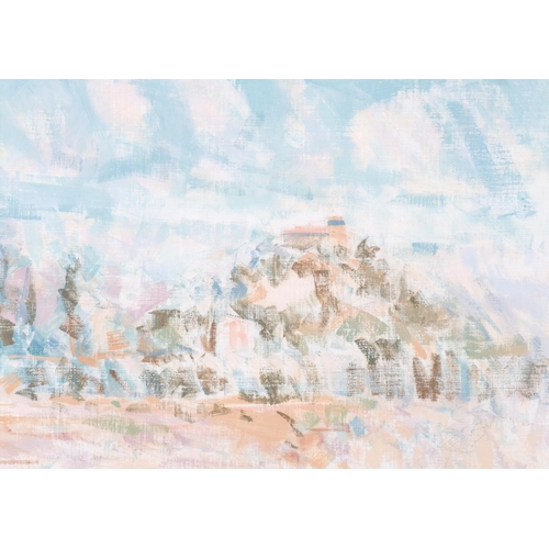 5 - Michael Macleod, impressionist landscape, oil on board, 40cm x 57cm, framed and glazed