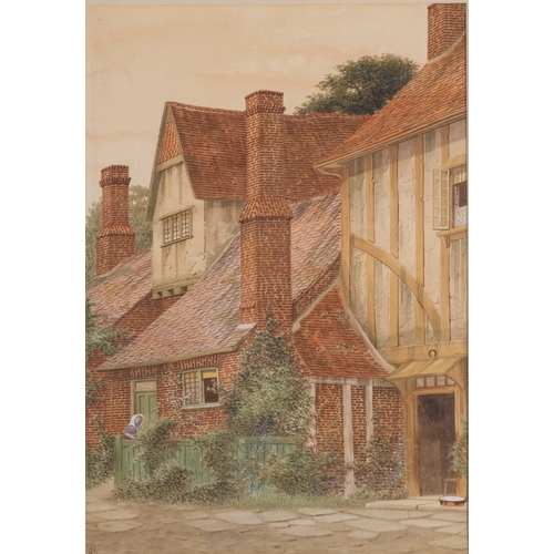 76 - James Lawson Stewart (1841 - 1929), 4 country houses, watercolour, largest 50cm x 35cm, framed (4)