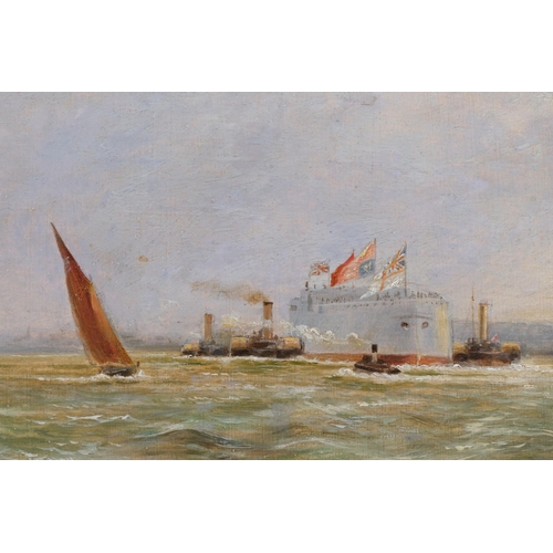 79 - **DESCRIPTION AMENDMENT** *After Harold Wyllie* *Commerce And Sea Power*, oil on board, unsigned, 27... 