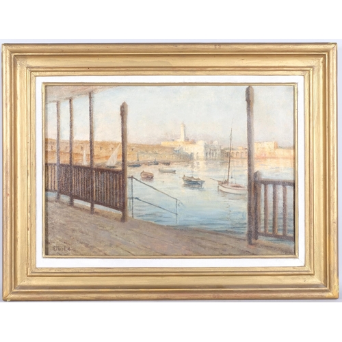 92 - Michel Sturla, The Admiralty in Algiers, oil on canvas, signed, 38cm x 56cm, framed