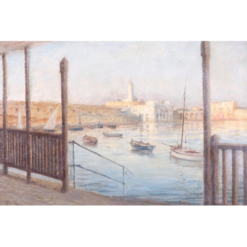 92 - Michel Sturla, The Admiralty in Algiers, oil on canvas, signed, 38cm x 56cm, framed