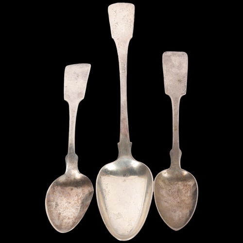 1569 - Various silver spoons, comprising E.S & J Ettenheimer, Castle Buffalo New York and Exeter 1824 examp... 