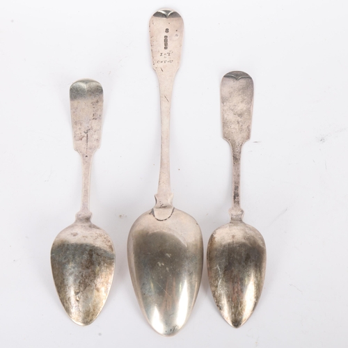 1569 - Various silver spoons, comprising E.S & J Ettenheimer, Castle Buffalo New York and Exeter 1824 examp... 