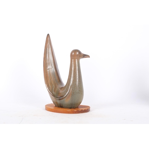 121 - GUNNAR NYLUND for Rorstrand, a ceramic stylised Bird Figurine, 1950’s design, monogram on the base a... 