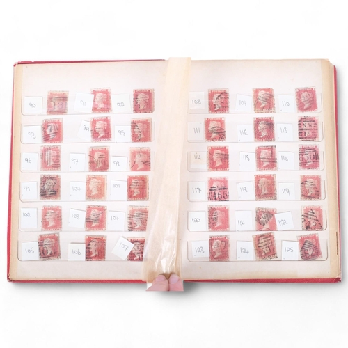 133 - An album of Queen Victoria Penny Red postage stamps, SG43