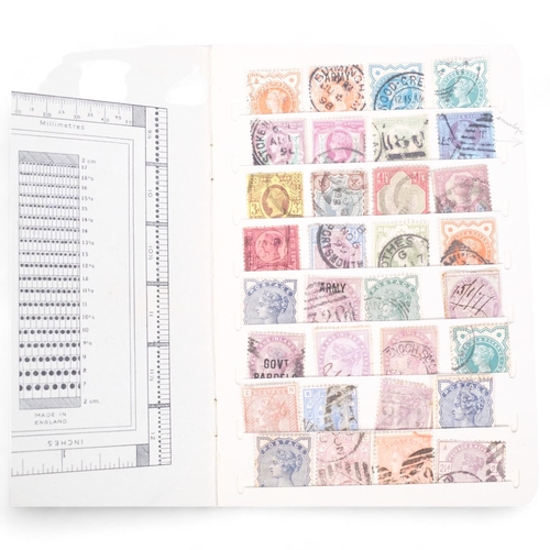 134 - A small stock book of Great Britain Queen Victoria postage stamps, including Penny Red