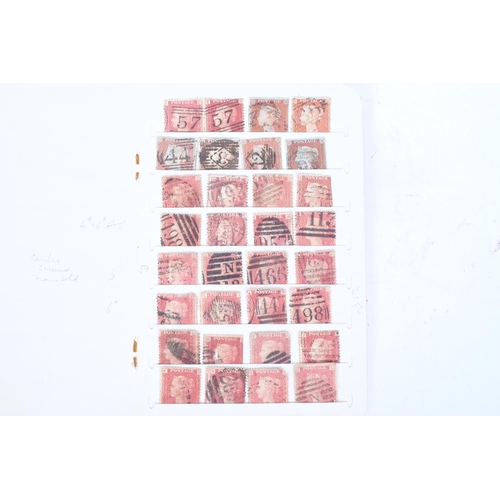 134 - A small stock book of Great Britain Queen Victoria postage stamps, including Penny Red