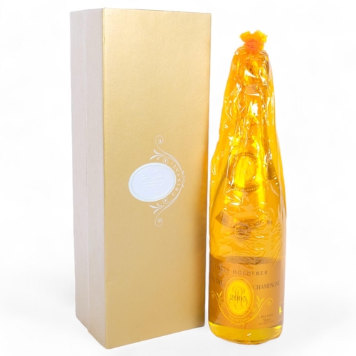 137 - A cased bottle of 2005 Louis Roederer Cristal Champagne