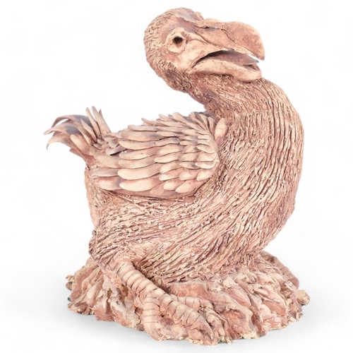 47 - An Italian terracotta pottery dodo sculpture, unsigned, H35cm