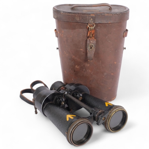 56 - A pair of Second World War Period Barr & Stroud military issue CF41 7x naval binoculars, marked AP n... 