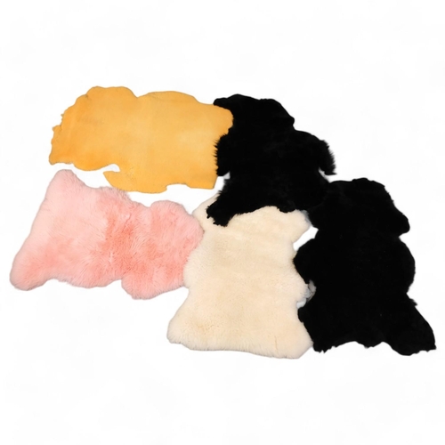 81 - 5 sheepskin rugs