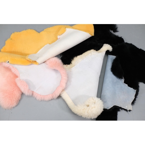 81 - 5 sheepskin rugs