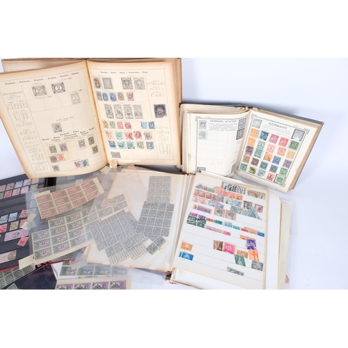 88 - Various postage stamp albums, including 19th and 20th century India