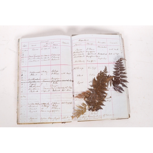 89 - A 19th century handwritten 'Arrivals And Sailing Book From 1st September 1861' ledger/diary, mostly ... 