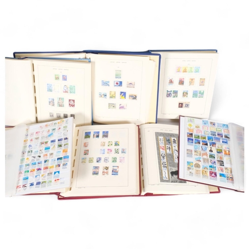 90 - 5 Schaubek Japanese postage stamp albums