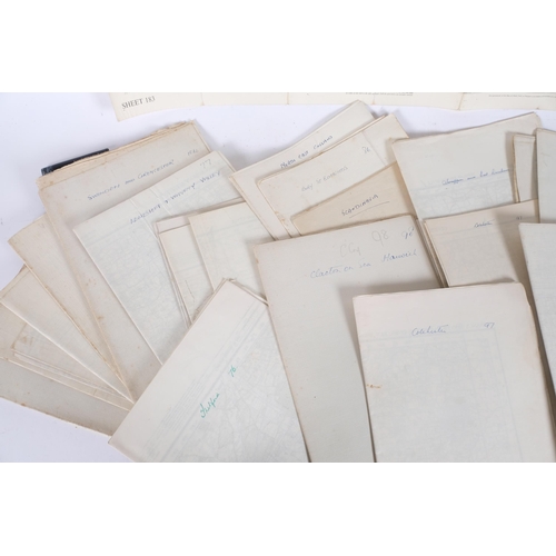 94 - A large quantity of  Ordnance Survey maps, including Bexhill 1878, East Sussex, London, etc