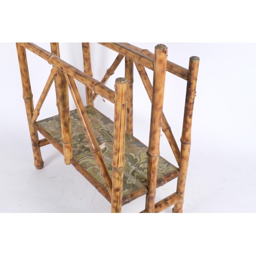 204 - A Vintage Aesthetic bamboo magazine rack, H50cm, W41cm, D21cm