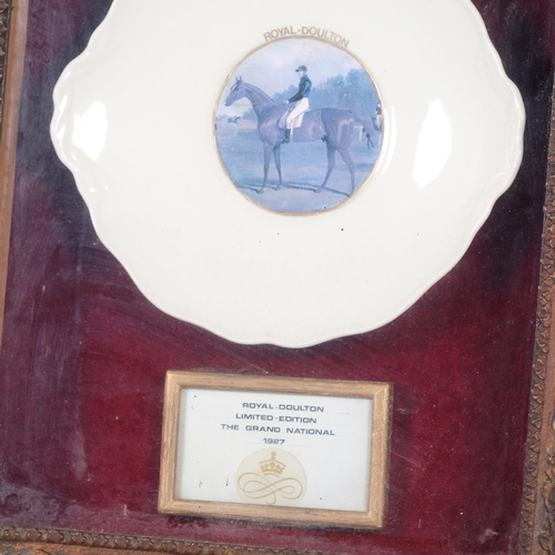 314 - Sporting Interest - The Grand National 1927, Royal Doulton Limited Edition commemorative plate, poss... 