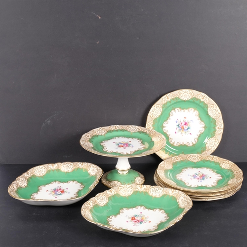 894 - Limoges graduated meat plates and tureen, and Crown Staffordshire plates, etc