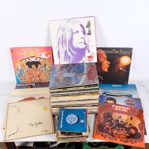 904 - A collection of vinyl LPs, including rare titles by The Rolling Stones, Jimi Hendrix (mono 1967 Axis... 