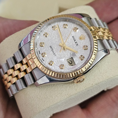 1056 - ROLEX - a bi-metal Oyster Perpetual Datejust automatic calendar bracelet watch, ref. 116233, silvere... 