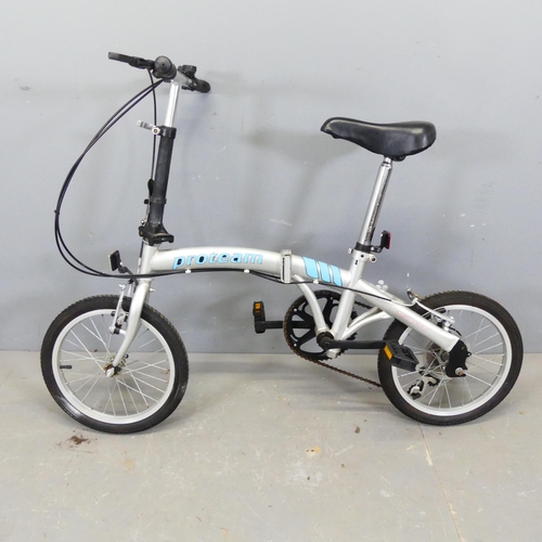 2744 - A Proteam folding bicycle.