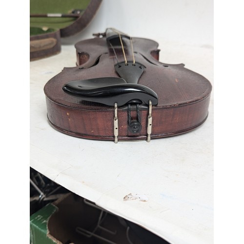 274 - An Antique full-size violin, label to the inside reads 