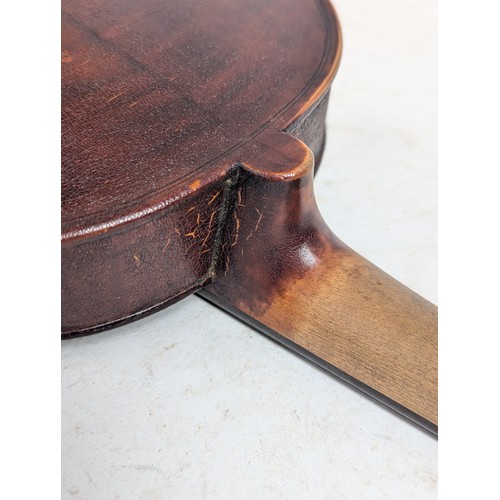 274 - An Antique full-size violin, label to the inside reads 