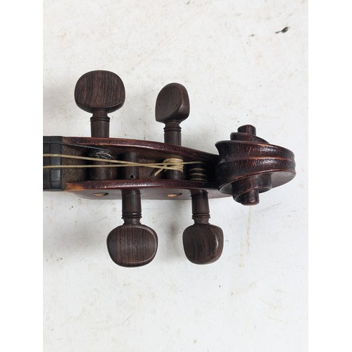 274 - An Antique full-size violin, label to the inside reads 