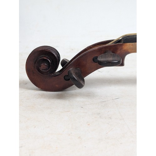 274 - An Antique full-size violin, label to the inside reads 