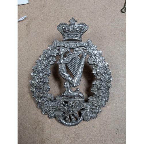 660 - 3 Victorian Officer's shoulder belt badges, including Royal Irish Rifles, and Argyll & Sutherland