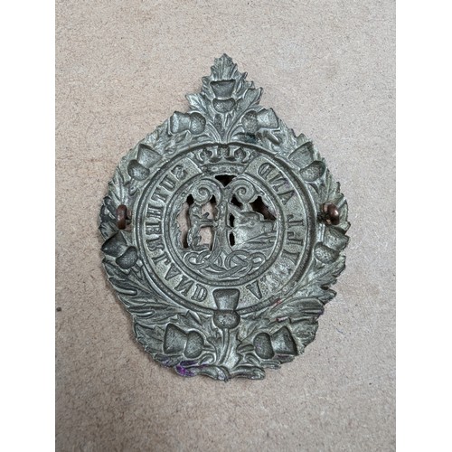 660 - 3 Victorian Officer's shoulder belt badges, including Royal Irish Rifles, and Argyll & Sutherland