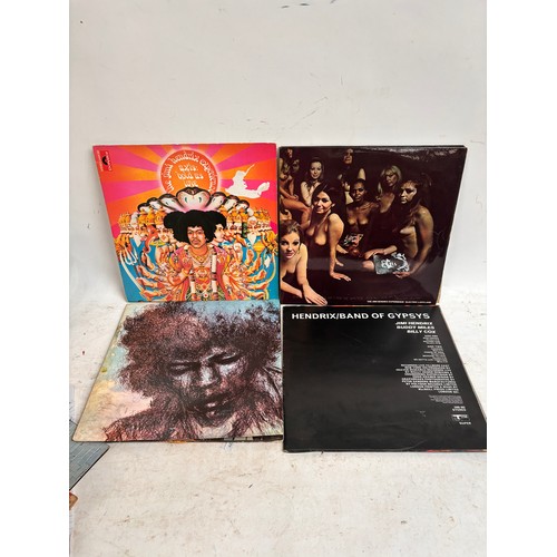 904 - A collection of vinyl LPs, including rare titles by The Rolling Stones, Jimi Hendrix (mono 1967 Axis... 